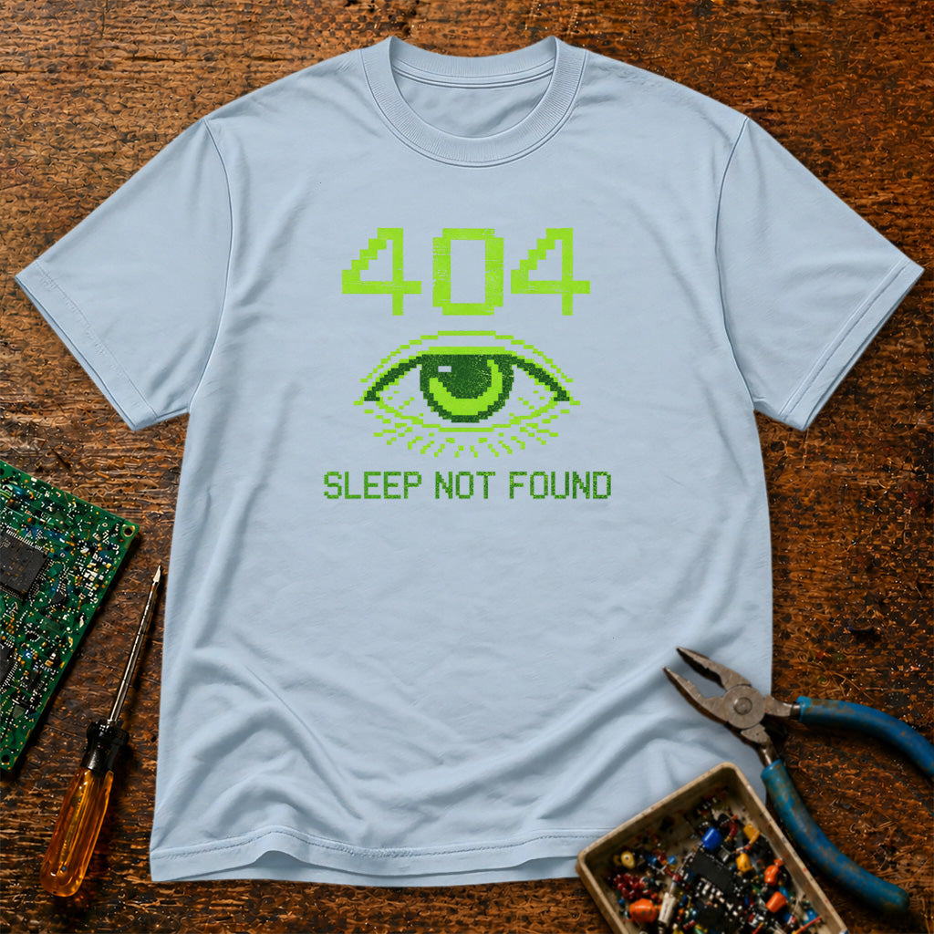 404 Sleep Not Found Retro Tech T-Shirt