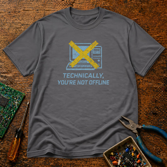 Technically You're Not Offline Retro Tech T-Shirt