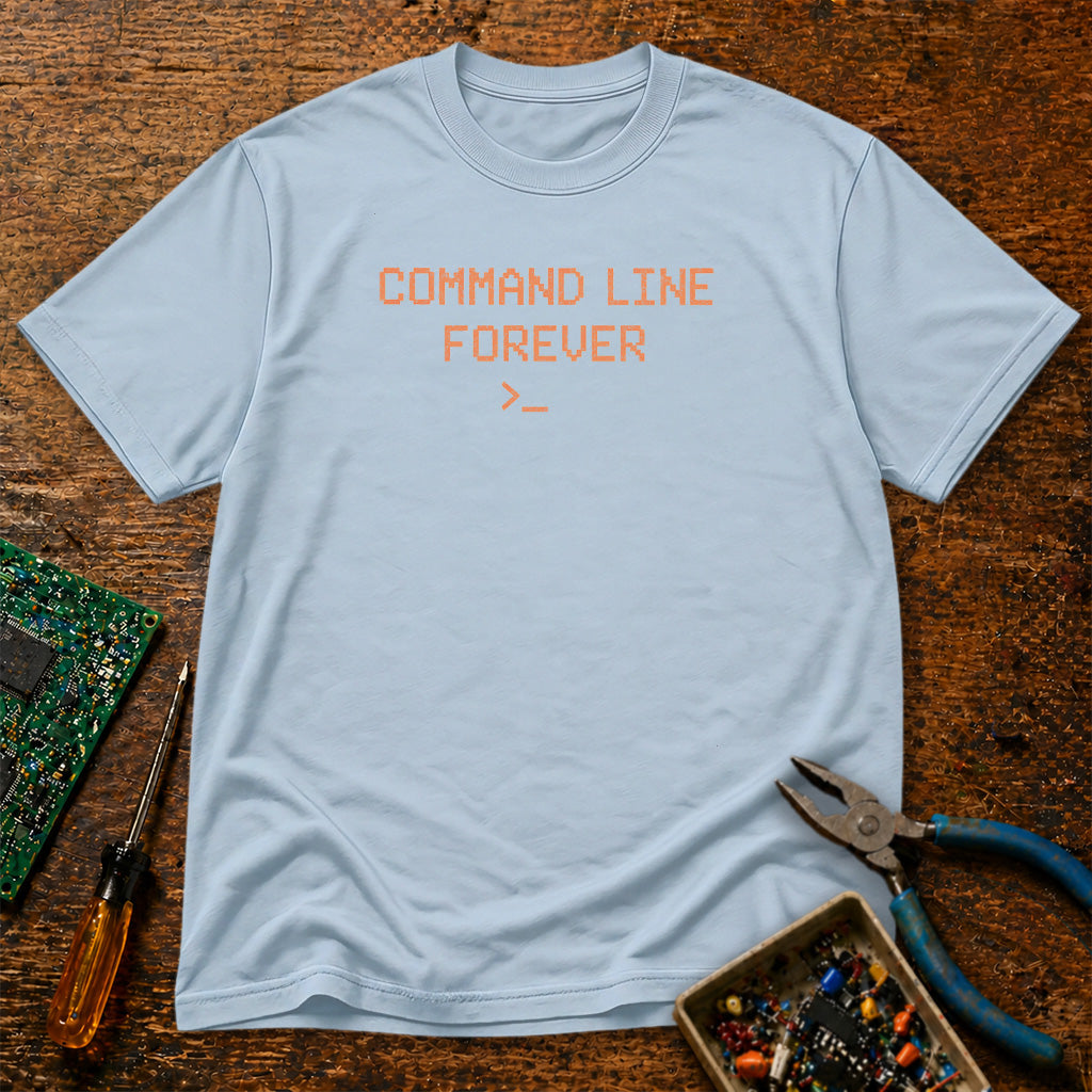 Command Line Forever >_ Retro T-Shirt
