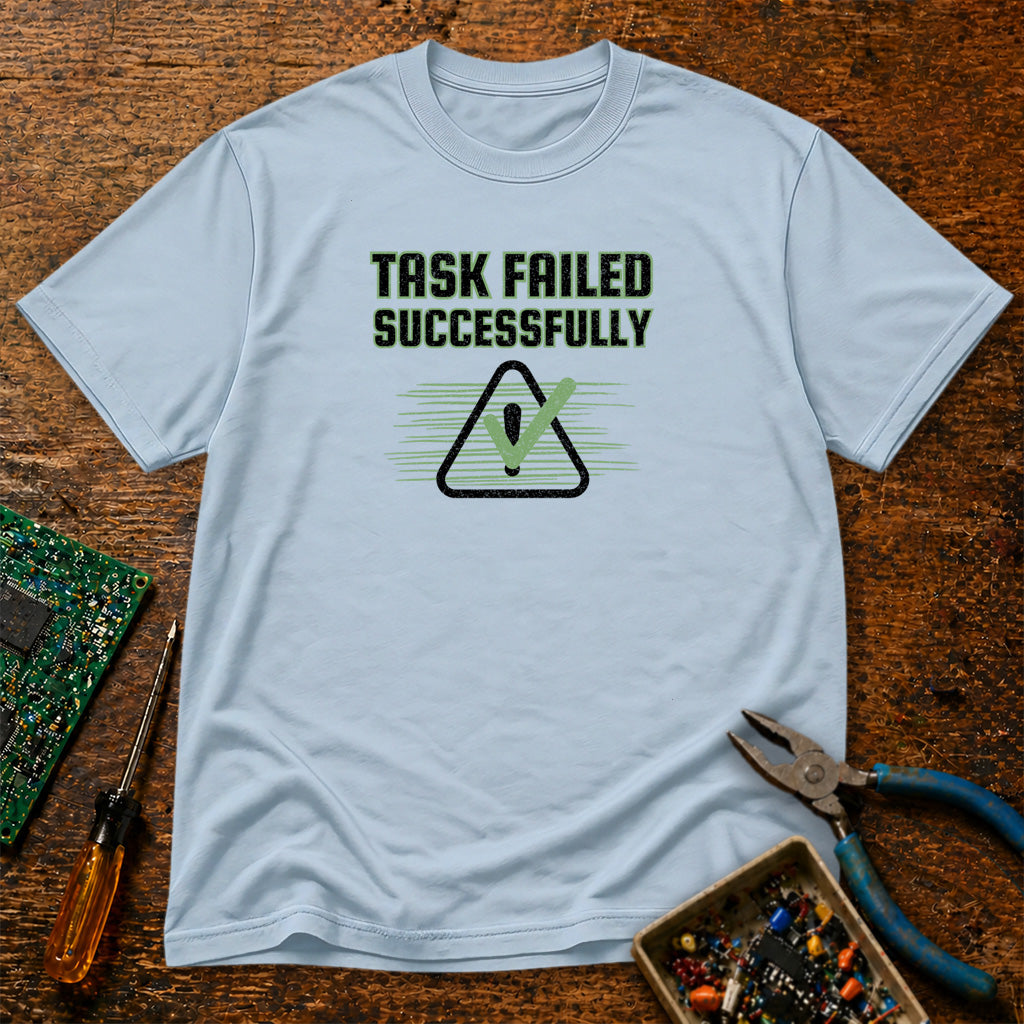 Task Failed Successfully Retro Tech T-Shirt