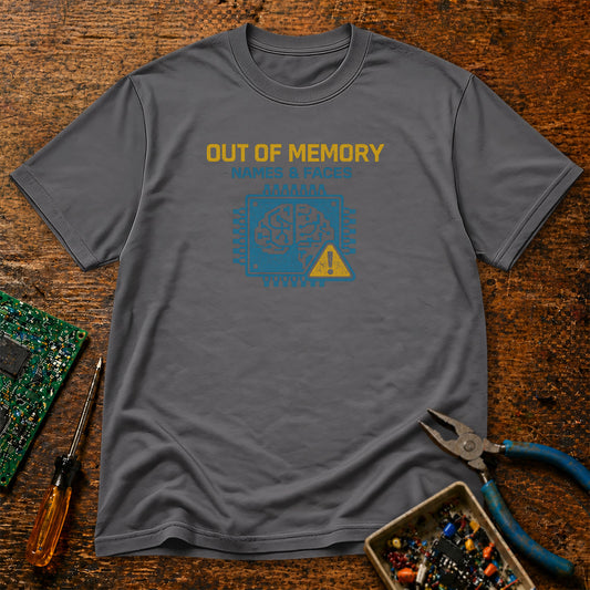 Out of Memory Names and Faces Retro Tech T-Shirt