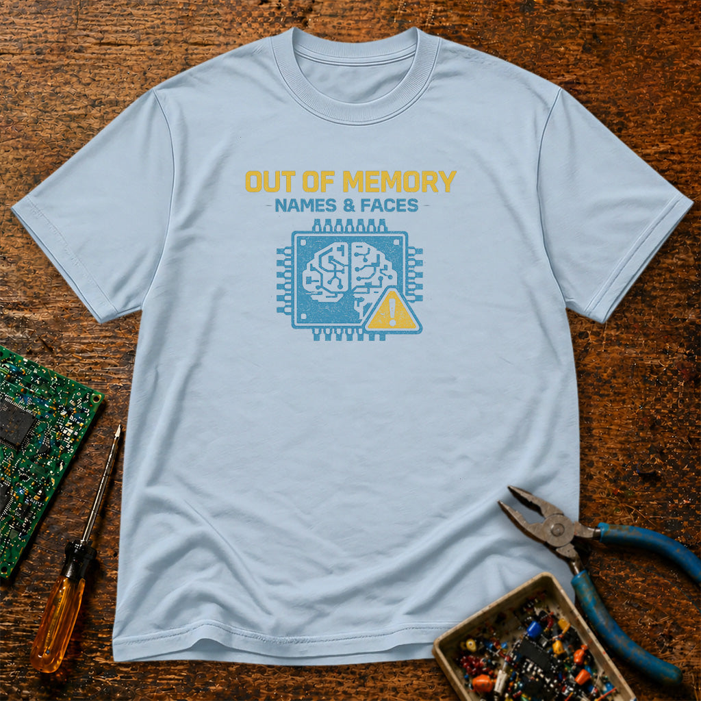 Out of Memory Names and Faces Retro Tech T-Shirt