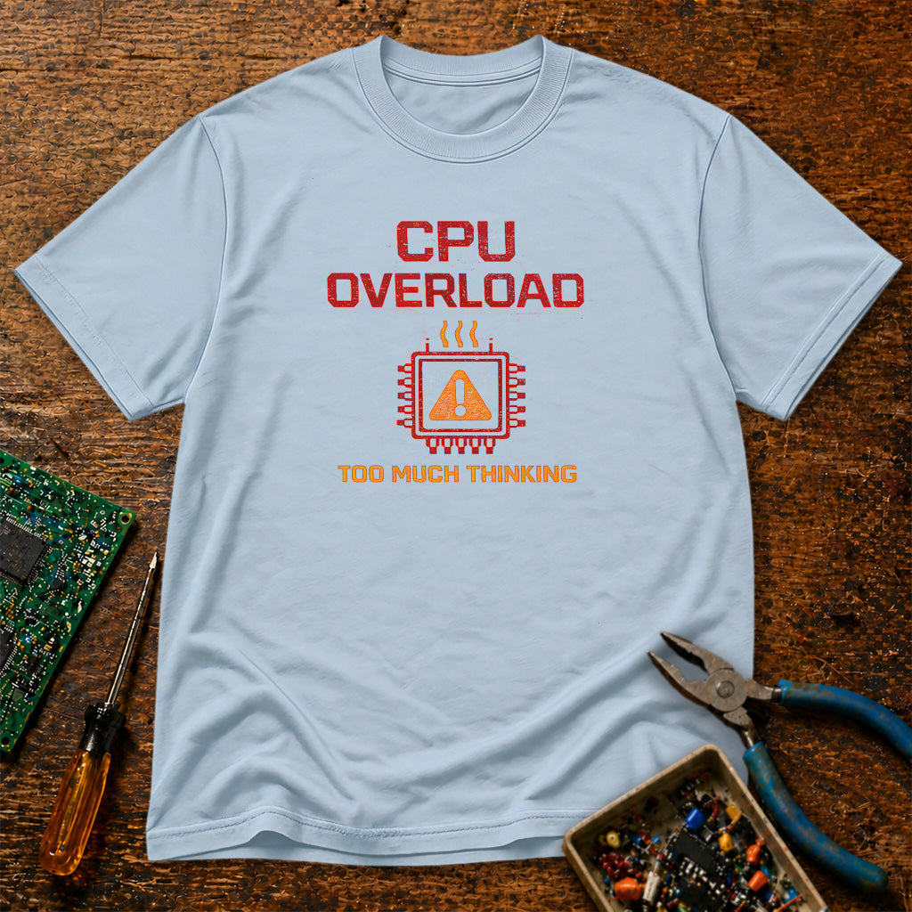 CPU Overload - Too Much Thinking Retro Tech T-Shirt