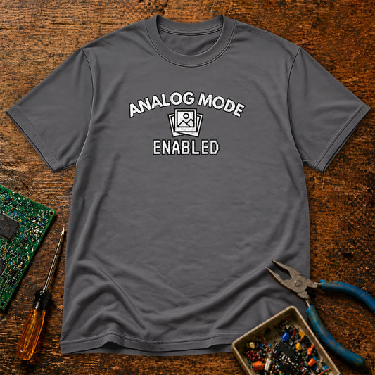 Analog Mode Enabled - Photograph - Retro Tech T-Shirt