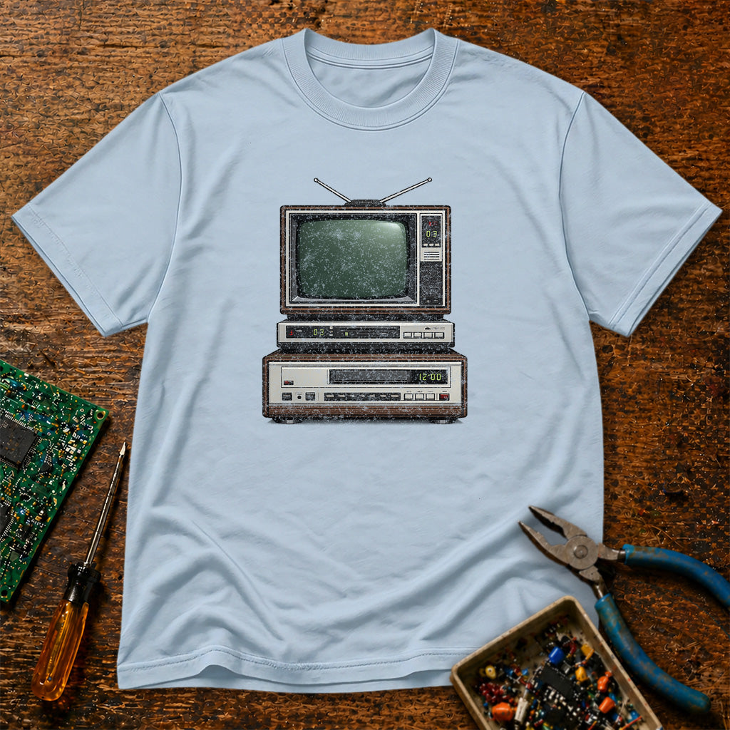 TV Stack Retro Tech T-Shirt