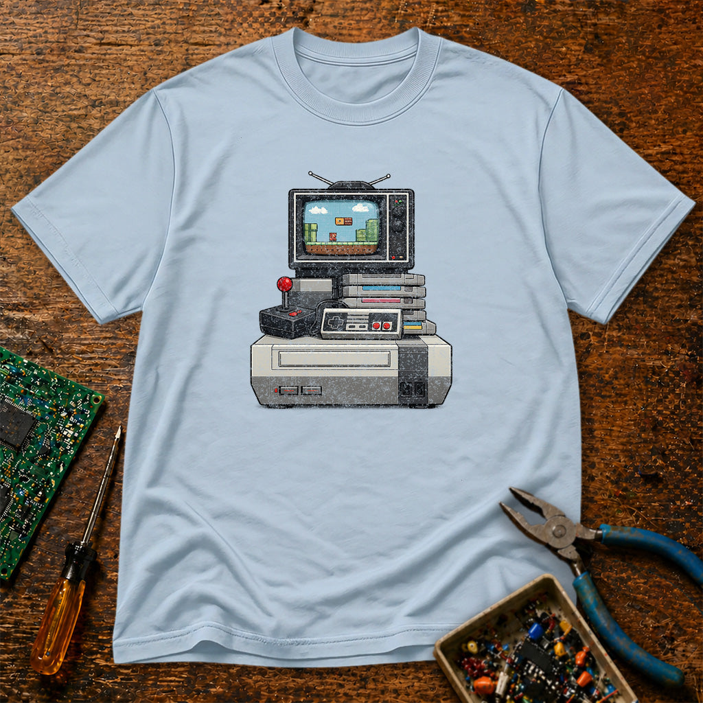 Gaming Stack Retro Tech T-Shirt