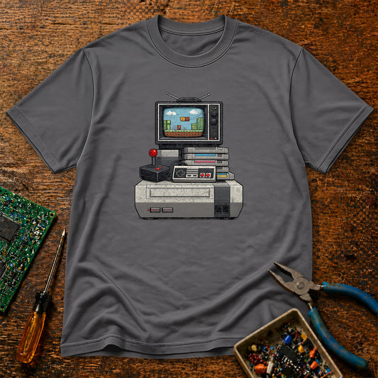 Gaming Stack Retro Tech T-Shirt