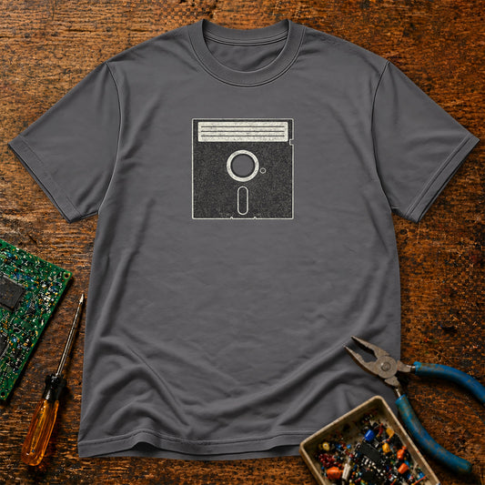5-25 Inch Floppy Disk Retro Tech T-Shirt