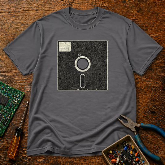 8-5 Inch Floppy Disk Retro Tech T-Shirt