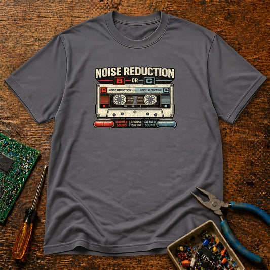 Noise Reduction B or C Retro Audio T-Shirt