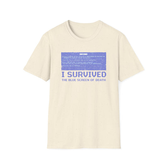 I Survived The Blue Screen Of Death Retro T-Shirt