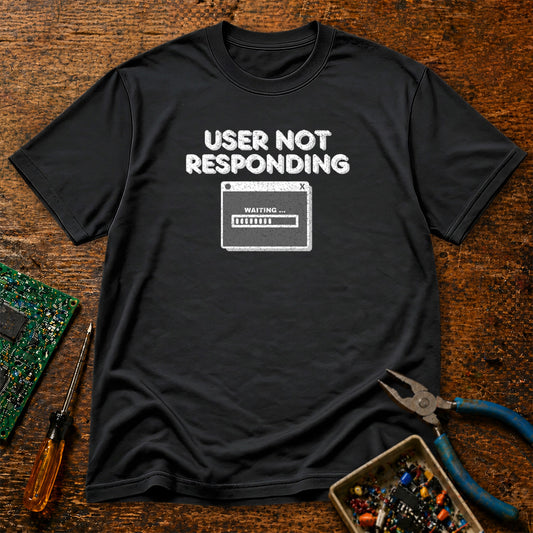 User Not Responding - Waiting Retro Tech T-Shirt