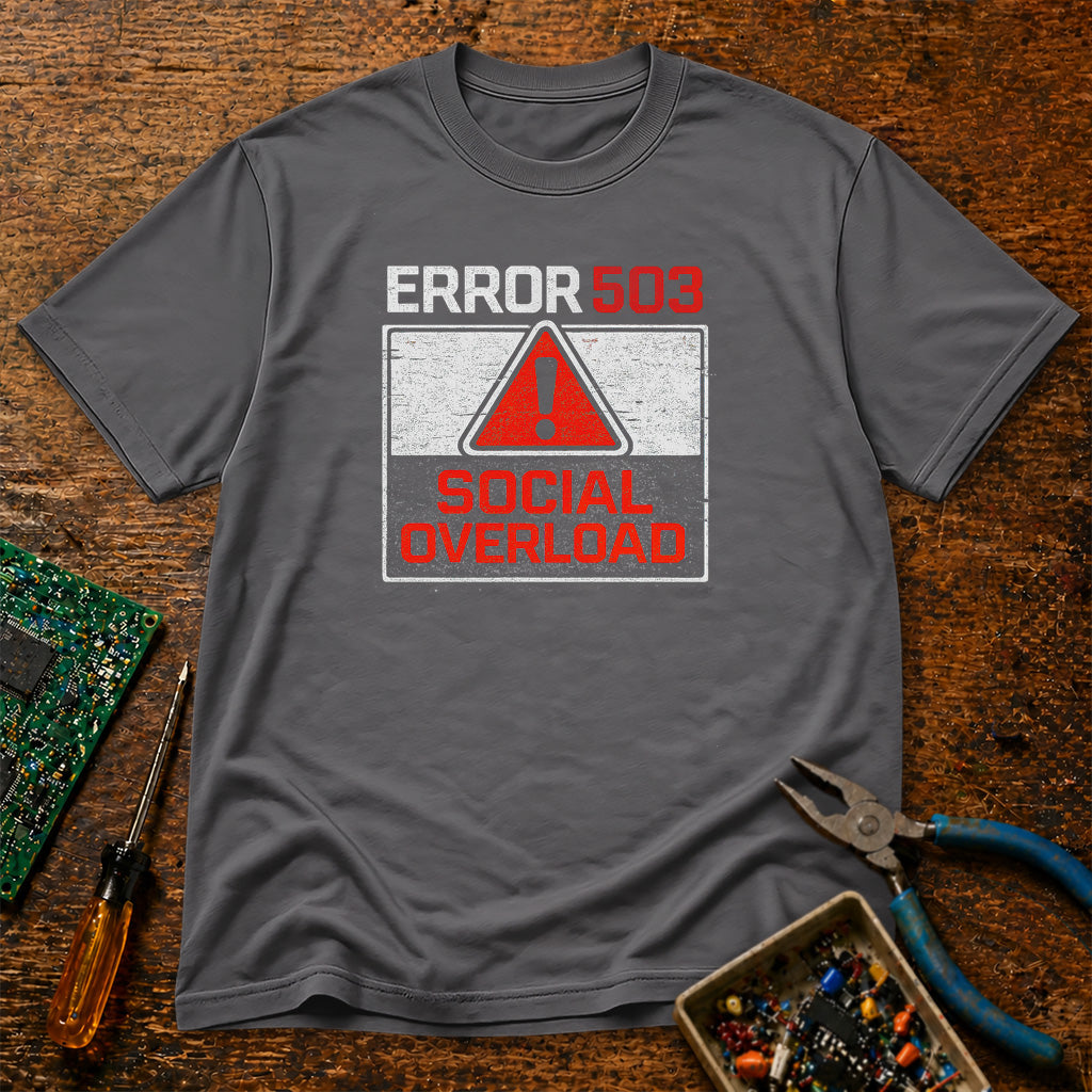 Error 503 - Social Overload Retro Tech T-Shirt