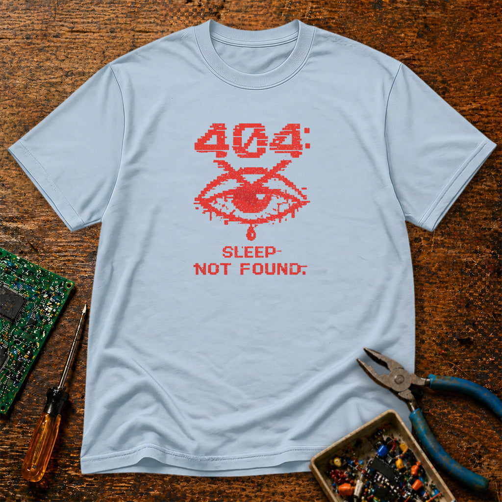 404 Sleep Not Found Retro Tech T-Shirt