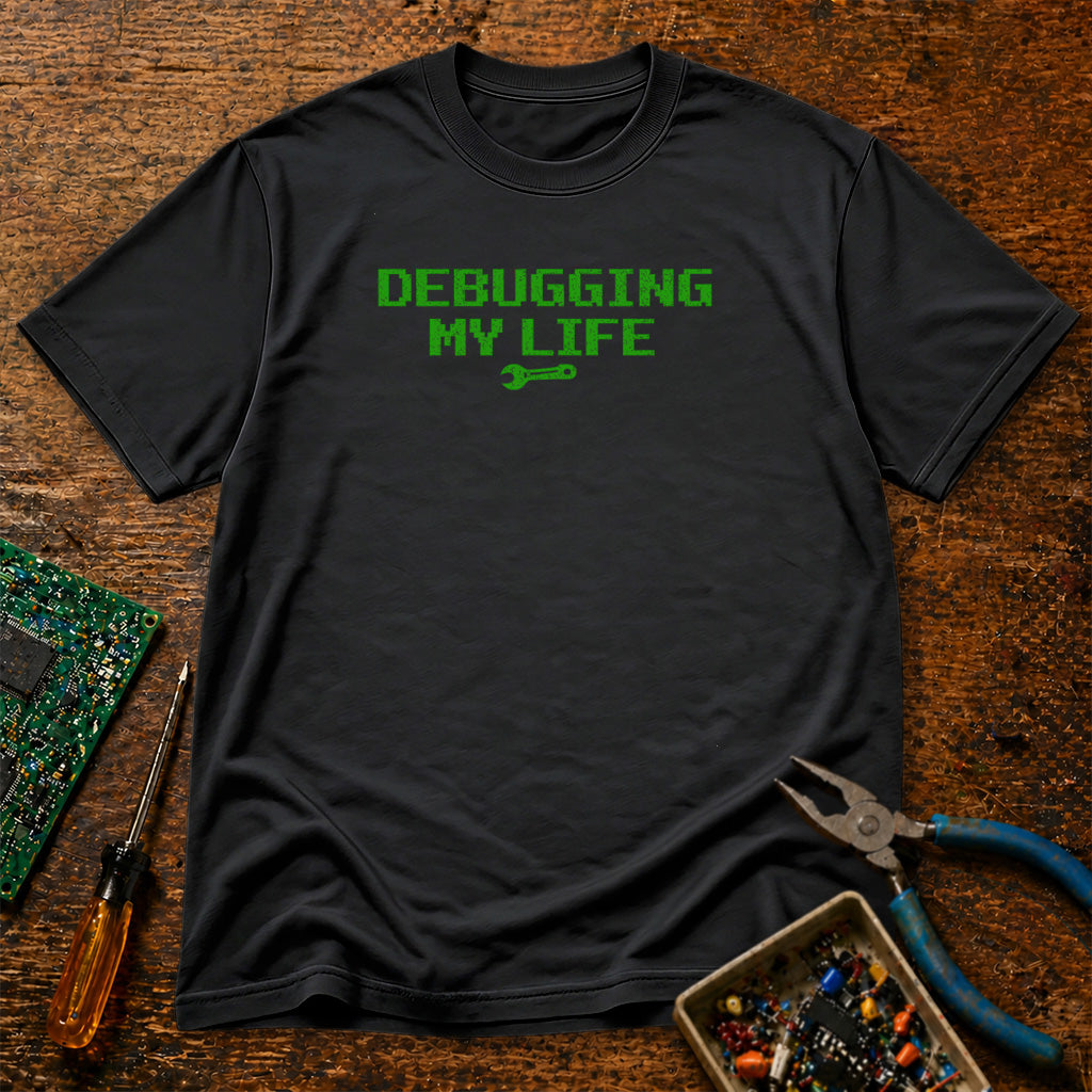 Debugging My Life Retro Tech T-Shirt
