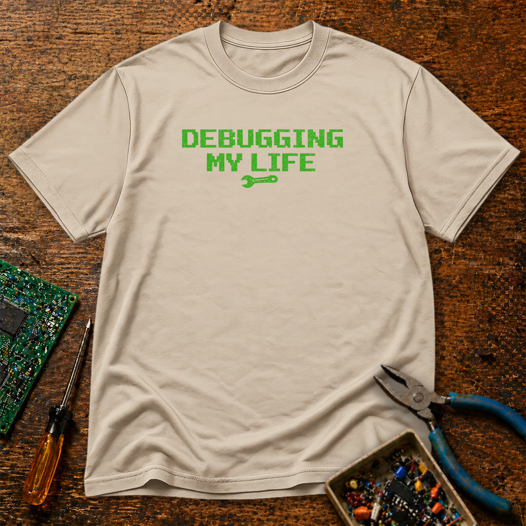 Debugging My Life Retro Tech T-Shirt