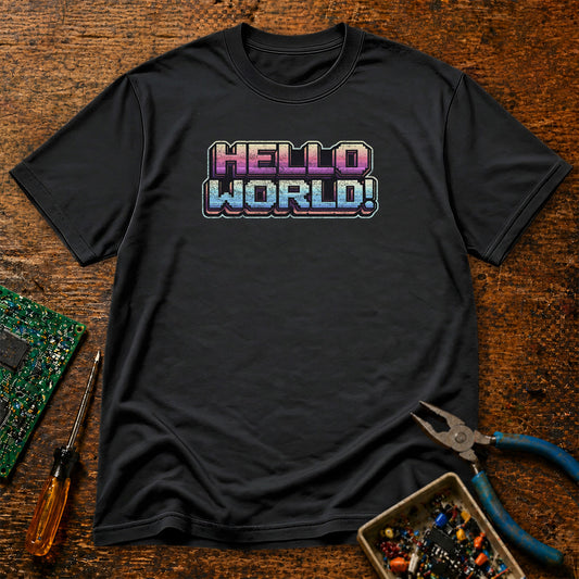Hello World Retro Tech T-Shirt