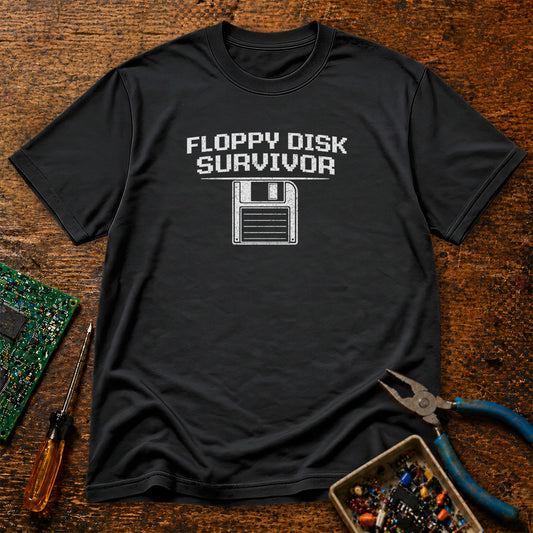 Floppy Disk Survivor Retro Tech T-Shirt