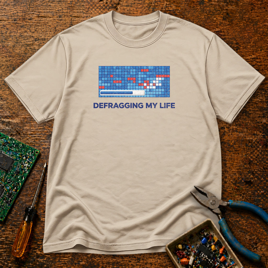 Defragging My Life Retro Tech T-Shirt