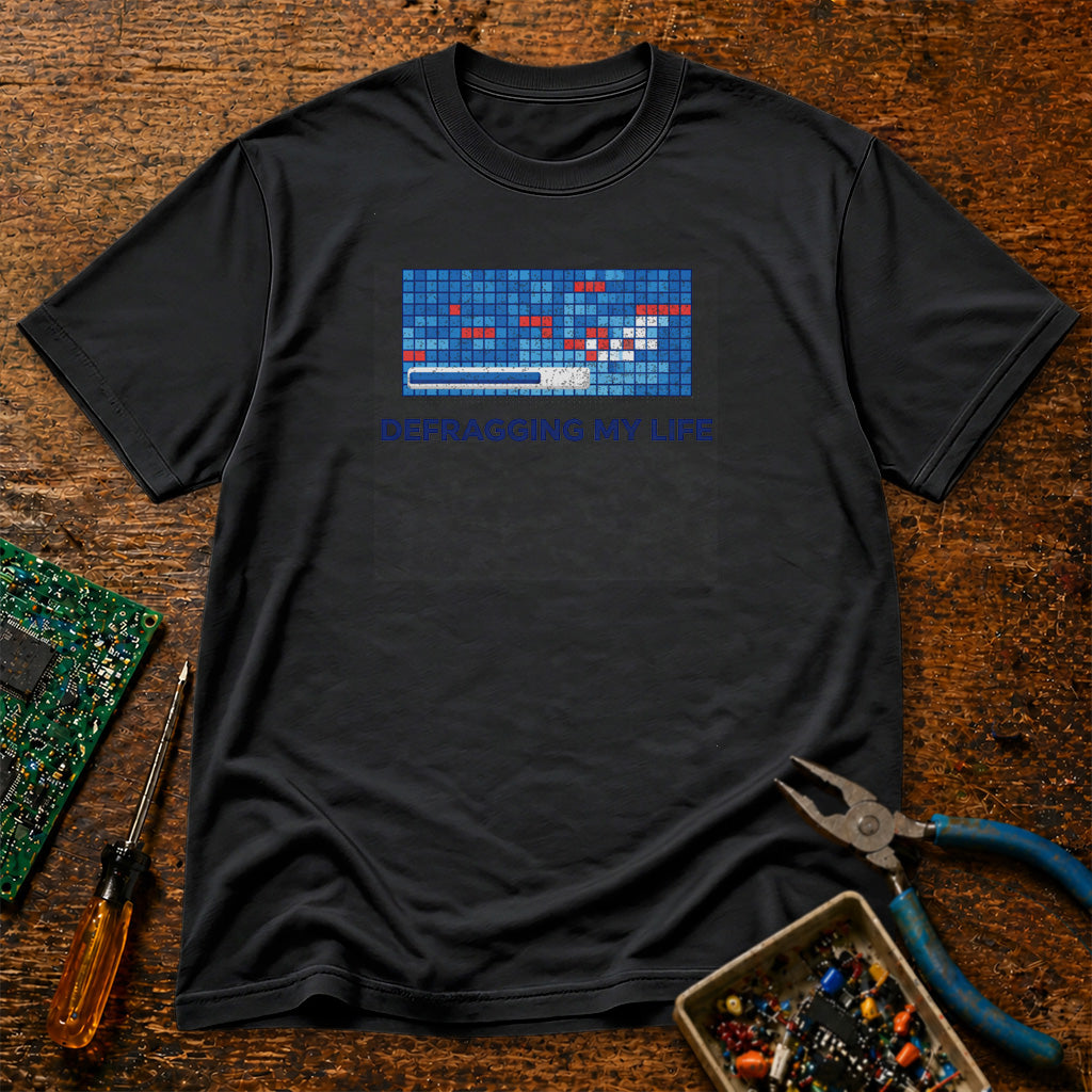 Defragging My Life Retro Tech T-Shirt