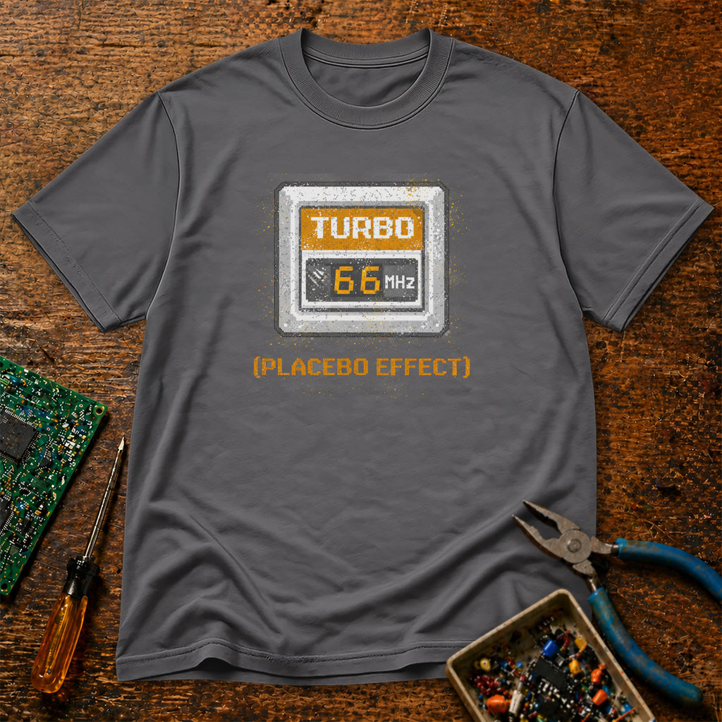 Turbo 66Mhz Placebo Effect Retro Tech T-Shirt