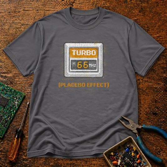 Turbo 66Mhz Placebo Effect Retro Tech T-Shirt