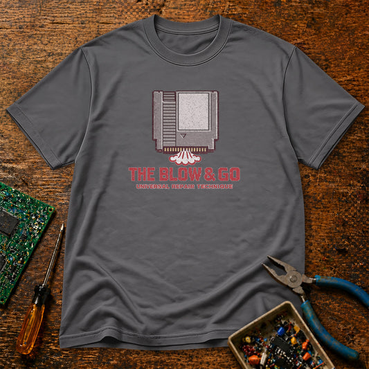 The Blow and Go Universal Repair Technique Retro Tech T-Shirt
