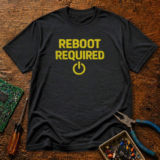 Reboot Required Retro Tech T-Shirt