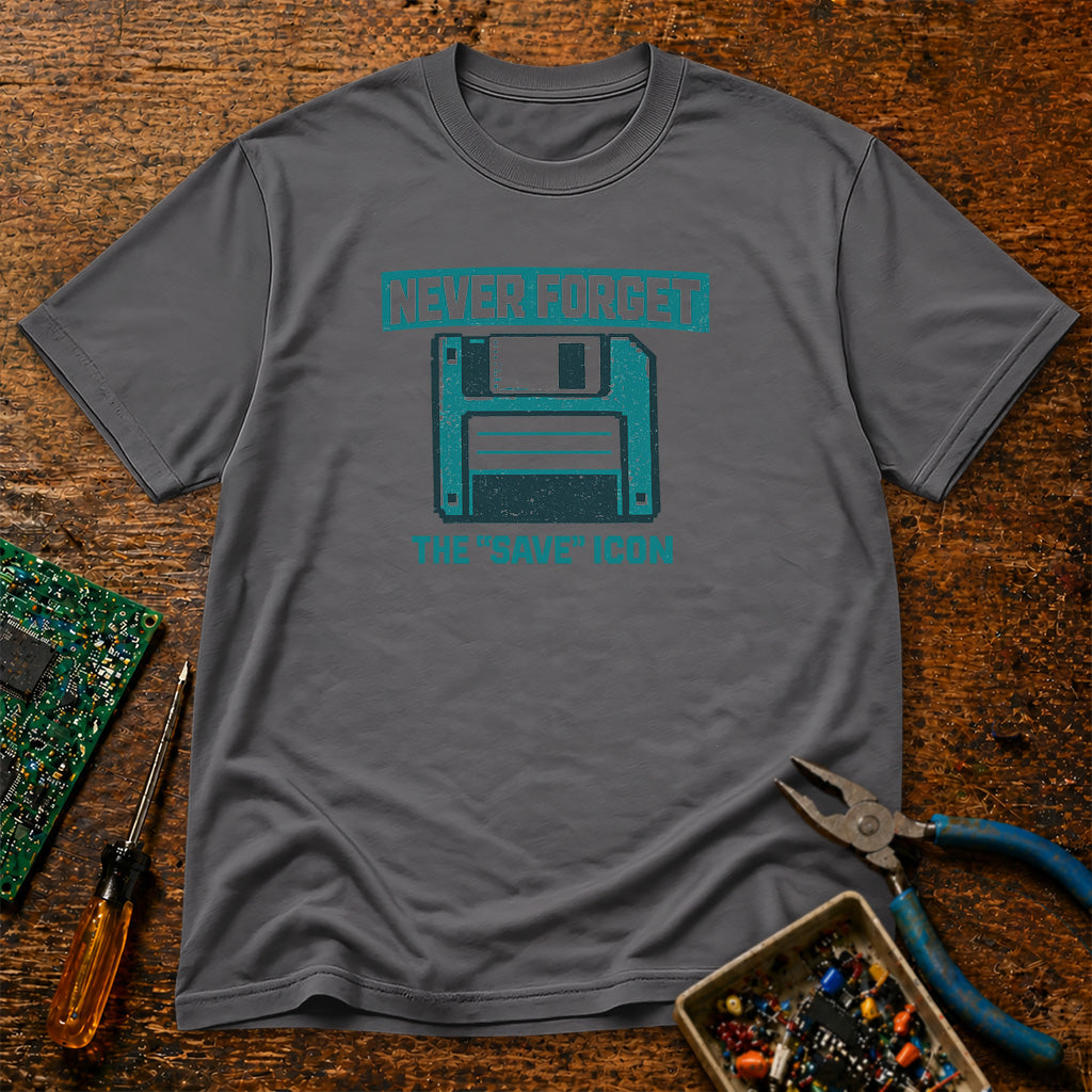 Never Forget The Save Icon Retro Tech T-Shirt