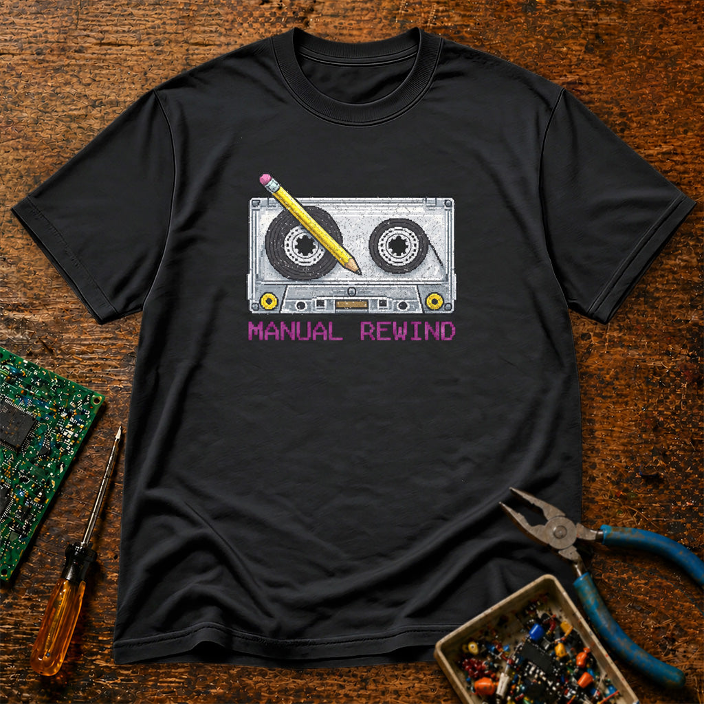 Manual Rewind Retro T-Shirt