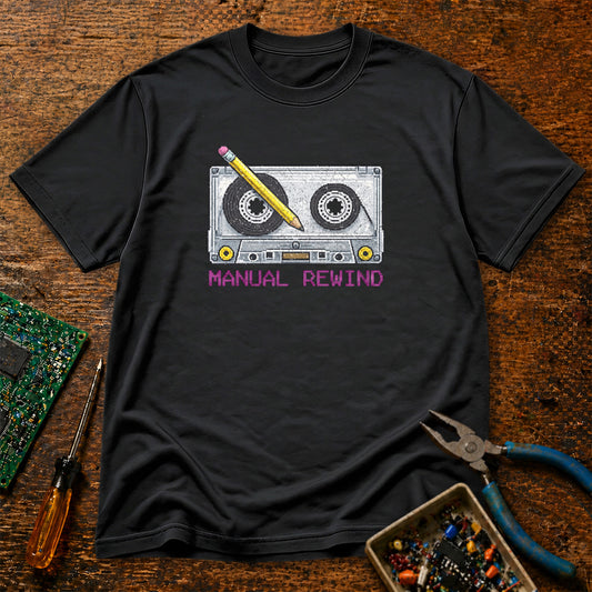 Manual Rewind Retro T-Shirt