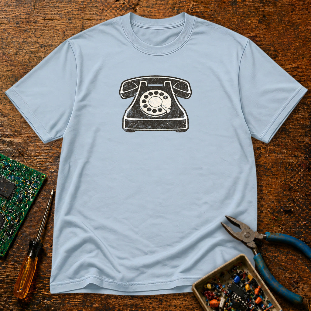 Rotary Dial Telephone Retro Tech T-Shirt