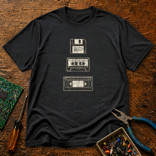 Analog Media Formats Retro Tech T-Shirt