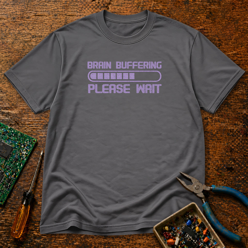 Brain Buffering Please Wait Retro T-Shirt