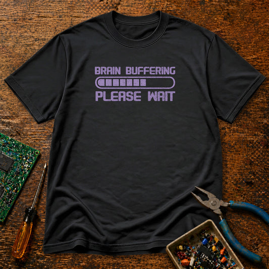 Brain Buffering Please Wait Retro T-Shirt