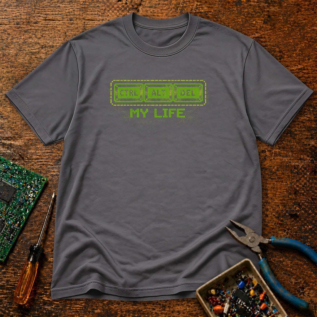 CTRL ALT DEL My Life Retro T-Shirt