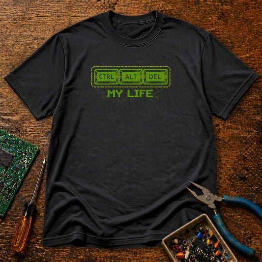CTRL ALT DEL My Life Retro T-Shirt