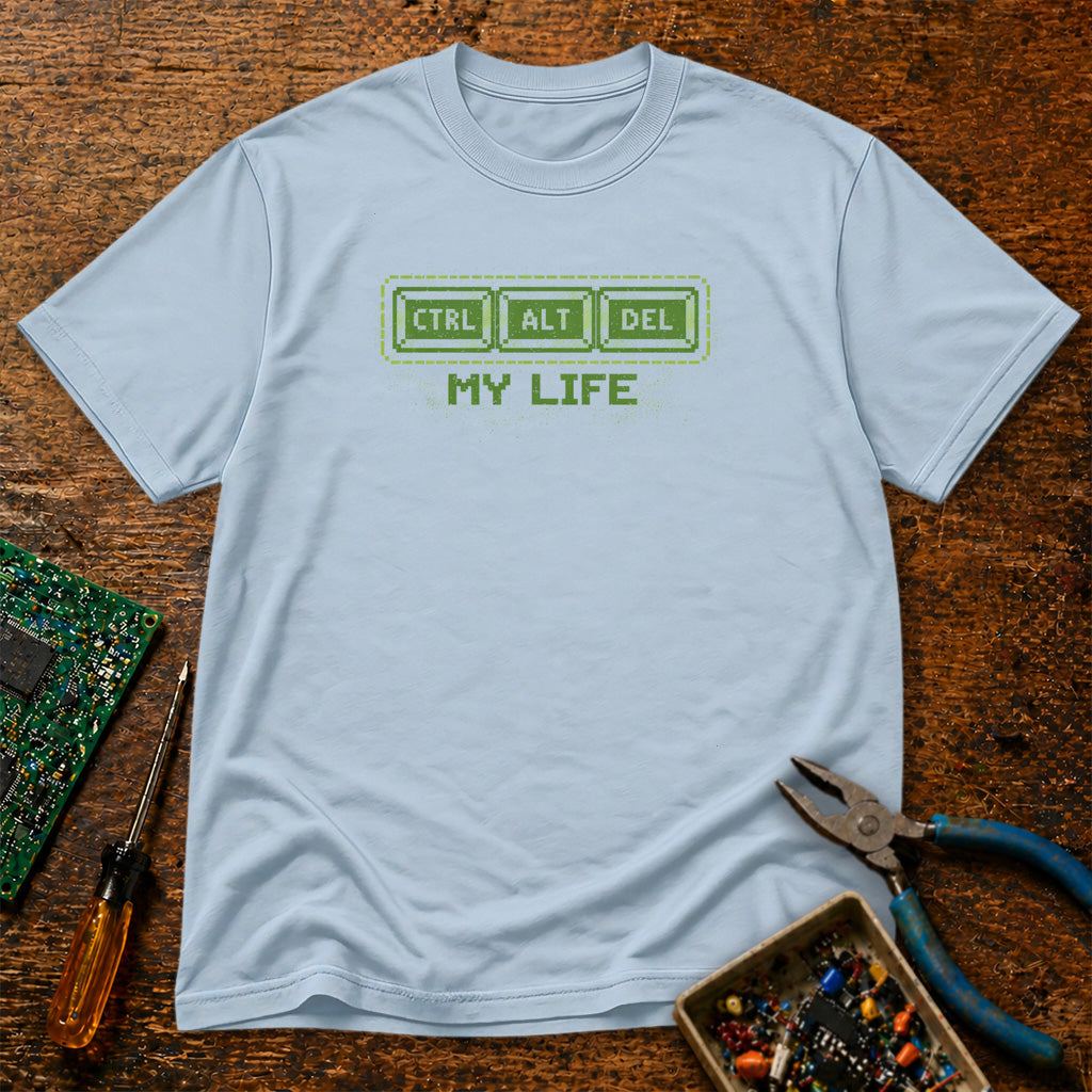 CTRL ALT DEL My Life Retro T-Shirt