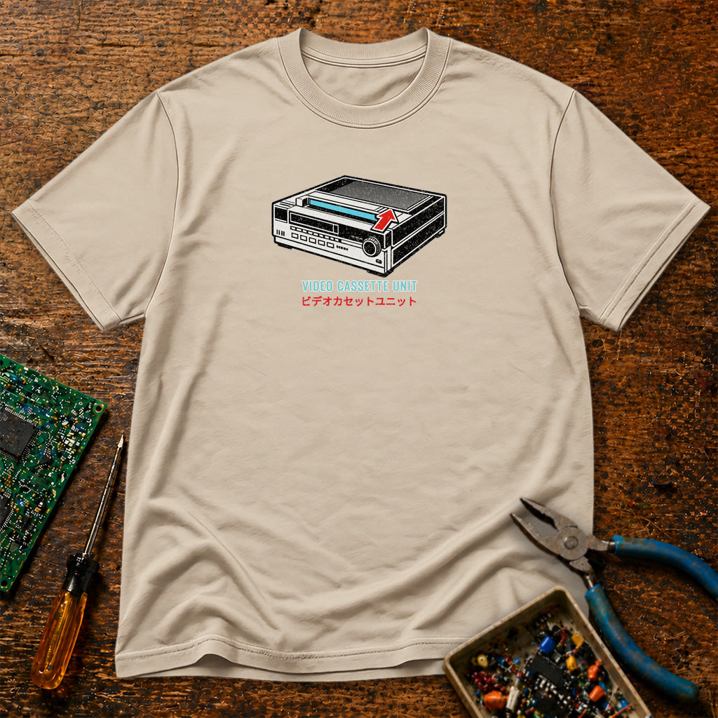 Video Cassette Unit Retro Tech T-Shirt