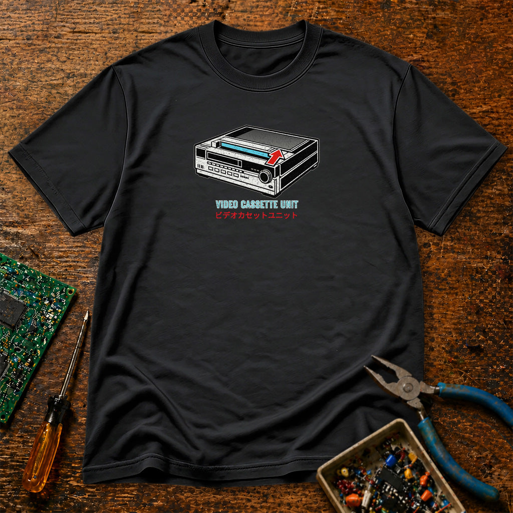 Video Cassette Unit Retro Tech T-Shirt