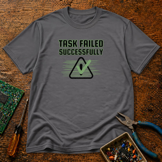 Task Failed Successfully Retro Tech T-Shirt