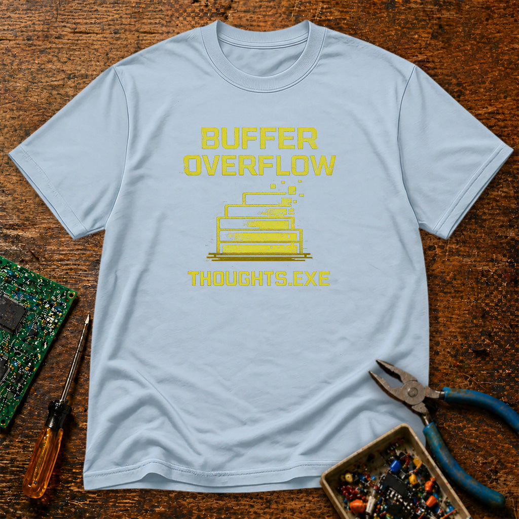 Thoughts.exe Buffer Overflow Retro Tech T-Shirt