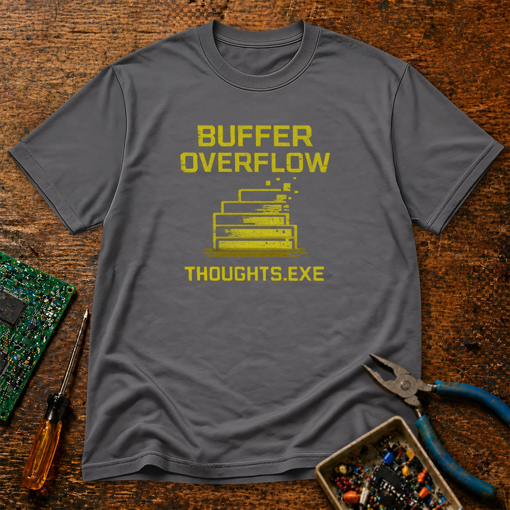 Thoughts.exe Buffer Overflow Retro Tech T-Shirt