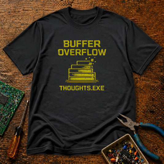 Thoughts.exe Buffer Overflow Retro Tech T-Shirt