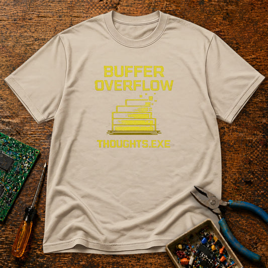Thoughts.exe Buffer Overflow Retro Tech T-Shirt