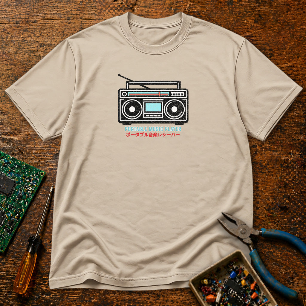 Portable Music Player Retro Tech T-Shirt