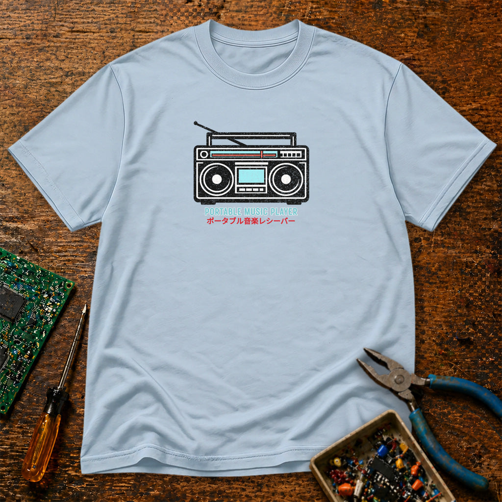 Portable Music Player Retro Tech T-Shirt