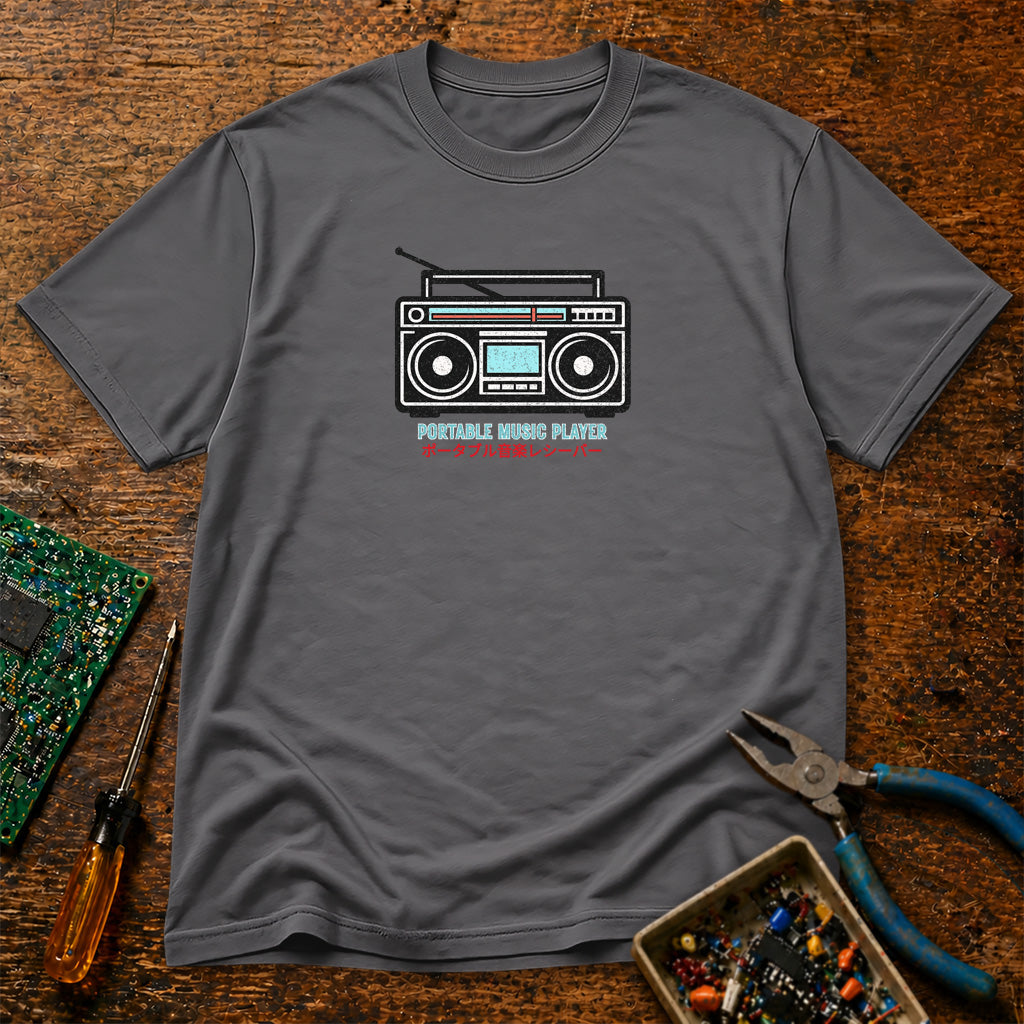 Portable Music Player Retro Tech T-Shirt
