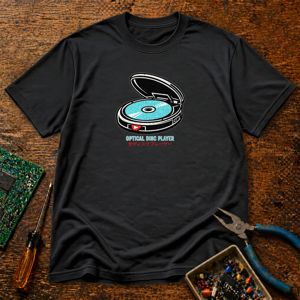 Optical Data Player Retro Tech T-Shirt