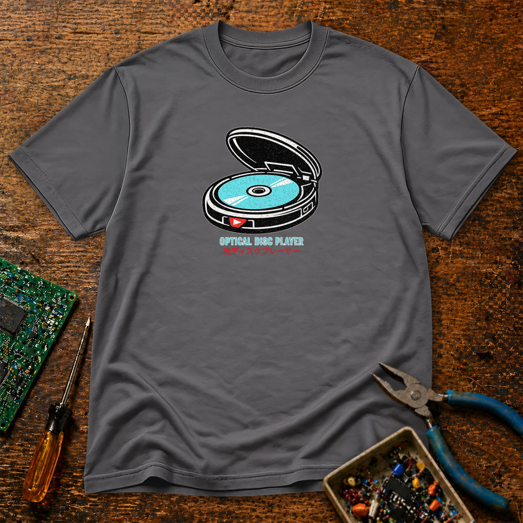 Optical Data Player Retro Tech T-Shirt